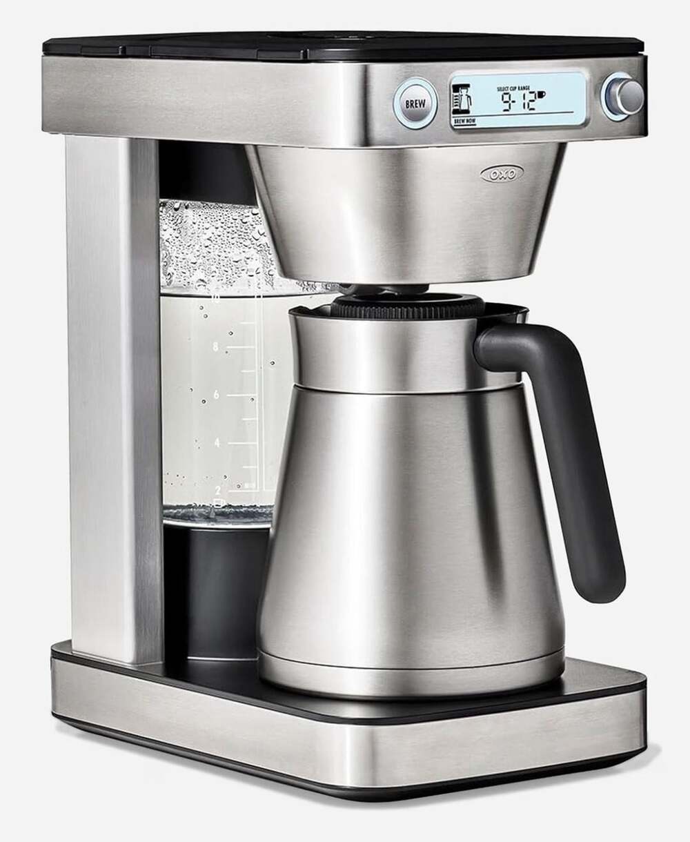 OXO Brew 12-Cup Coffee Maker with Podless Single-Serve Function Stainless Steel
